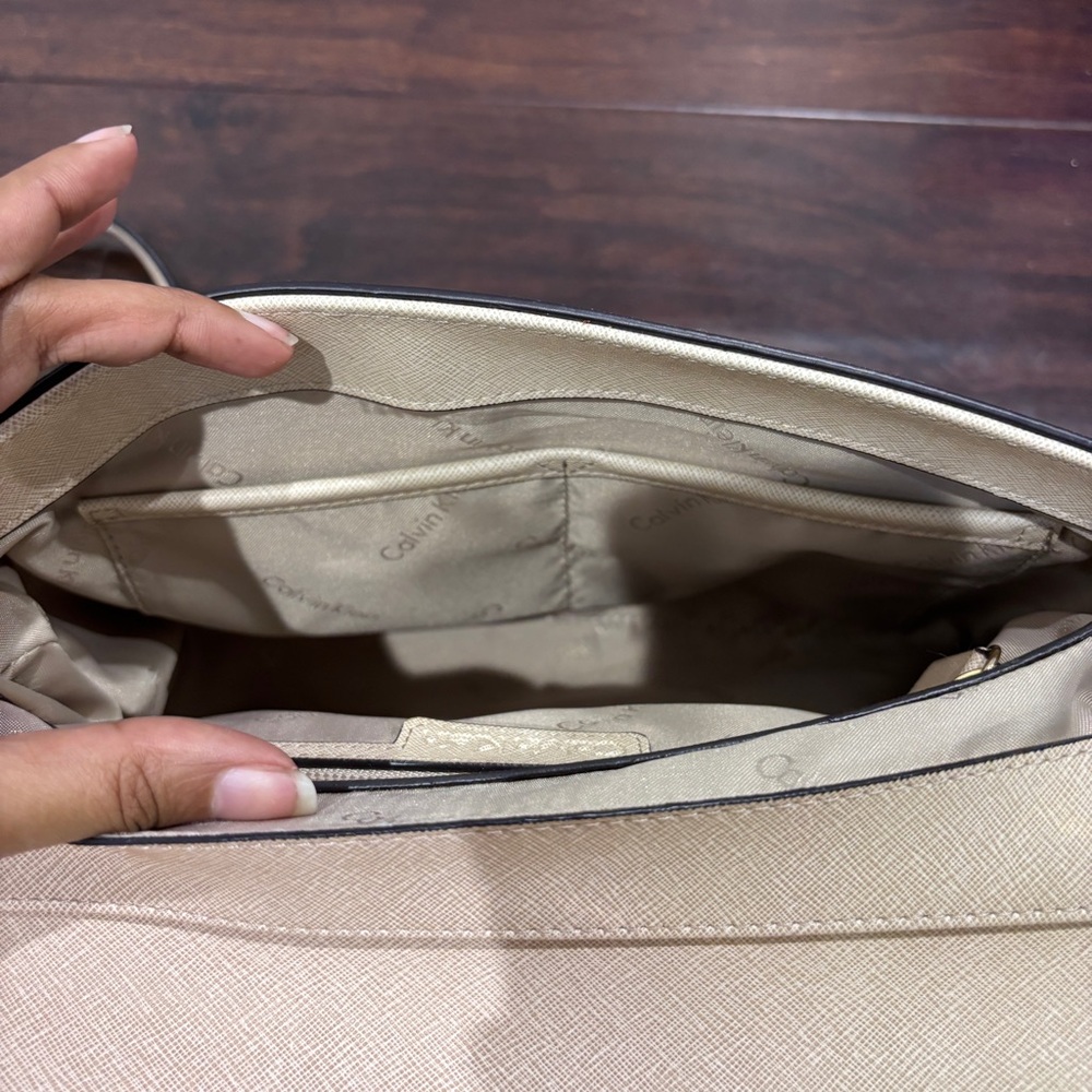 Calvin Klein on My Corner Saffiano Satchel - Picture 12 of 12